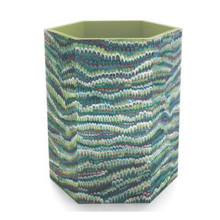 Faux Painted Wastebaskets